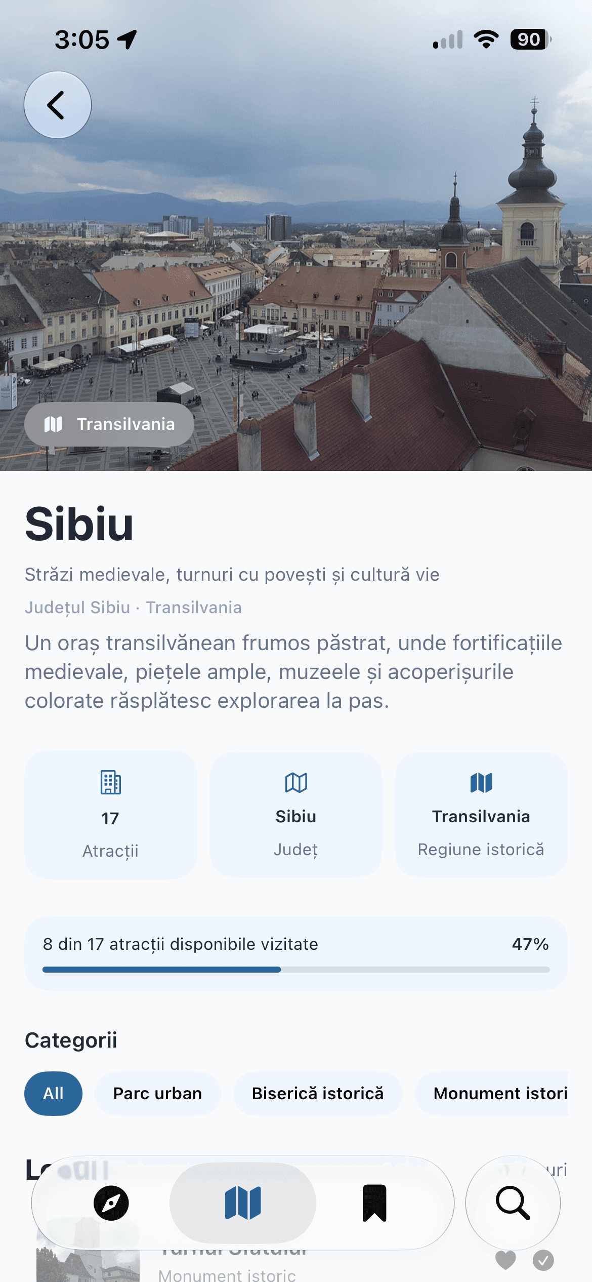 Pagina orașului Sibiu din GoPlaces